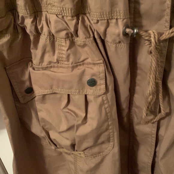 Eddie Bauer khaki utility jacket drawstring waist & hem large pockets size 4x - Picture 4 of 15